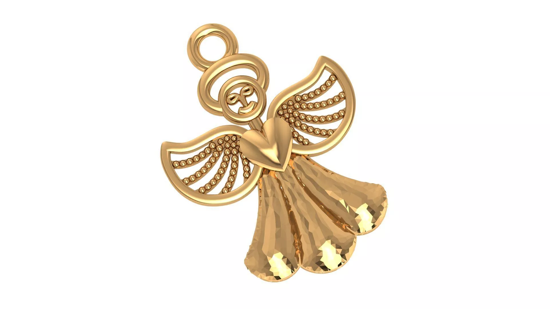 Love Angel Charm Pendant 3D print model