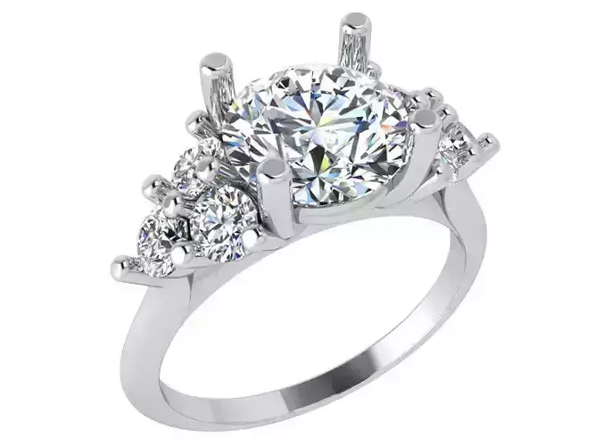 Round Diamond Ring 3727