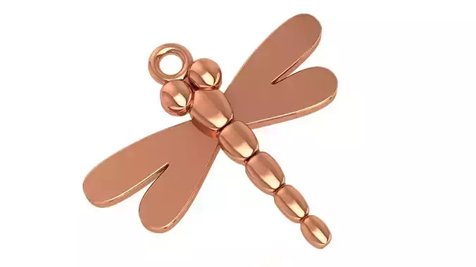 Dragonfly Charm Pendant  3D print model