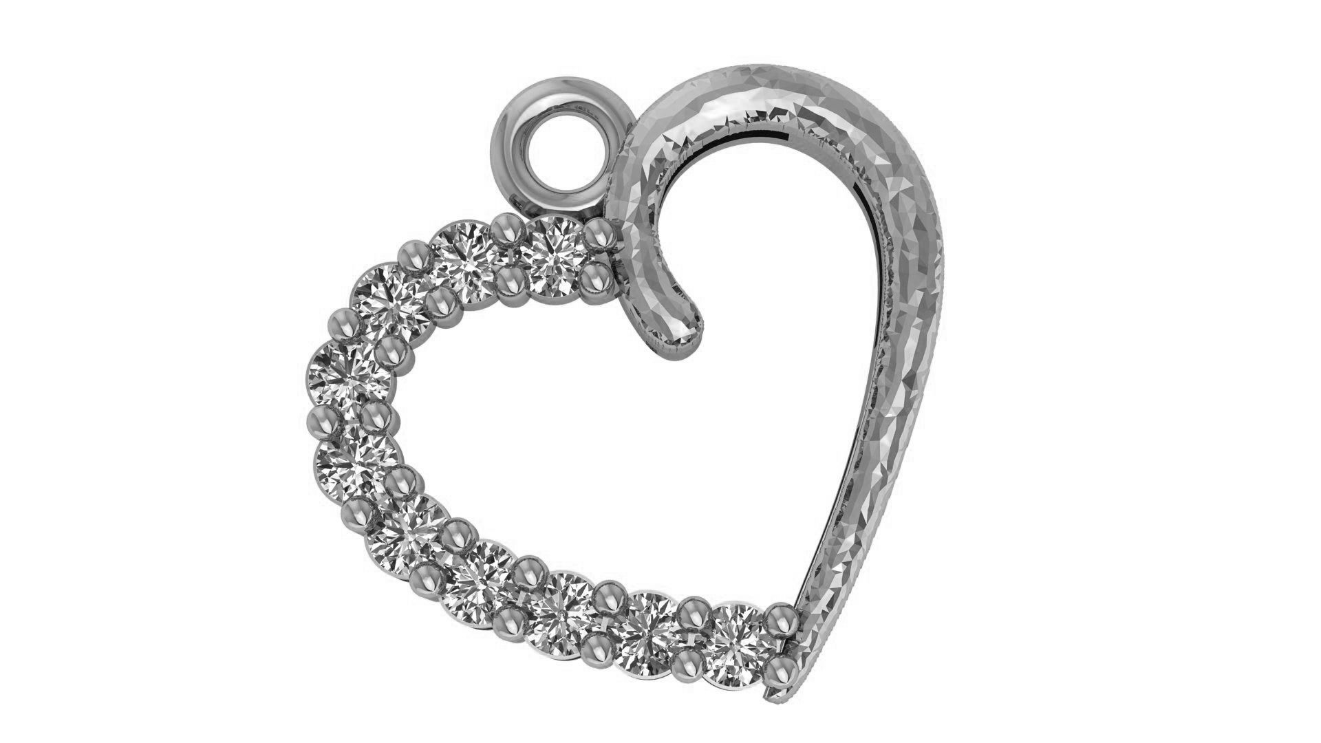 Heart Pendant 3D print model_2