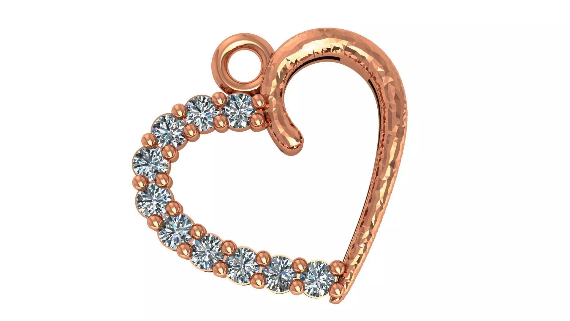 Heart Pendant 3D print model_0