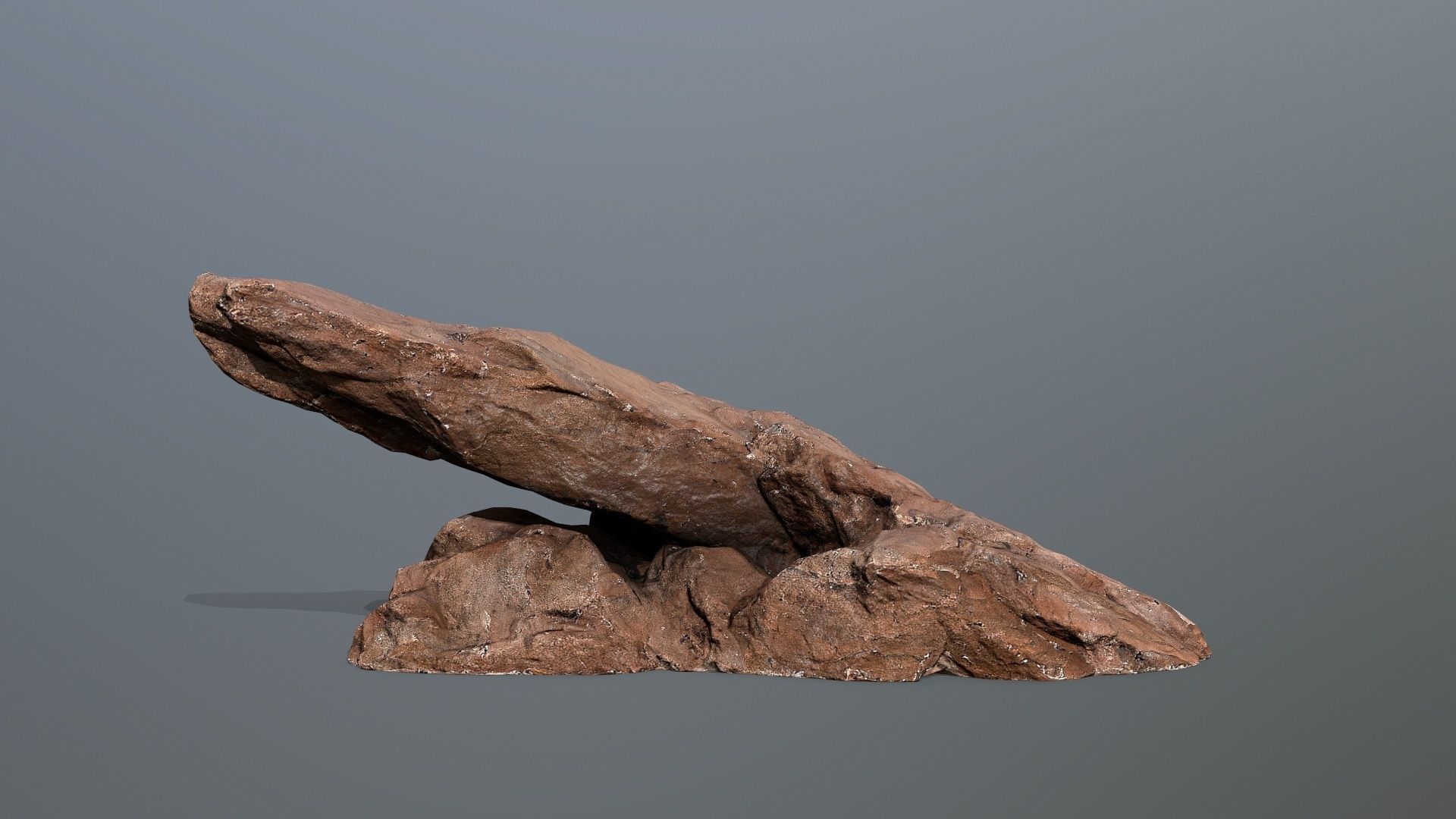 desert rocks Low-poly 3D model_1