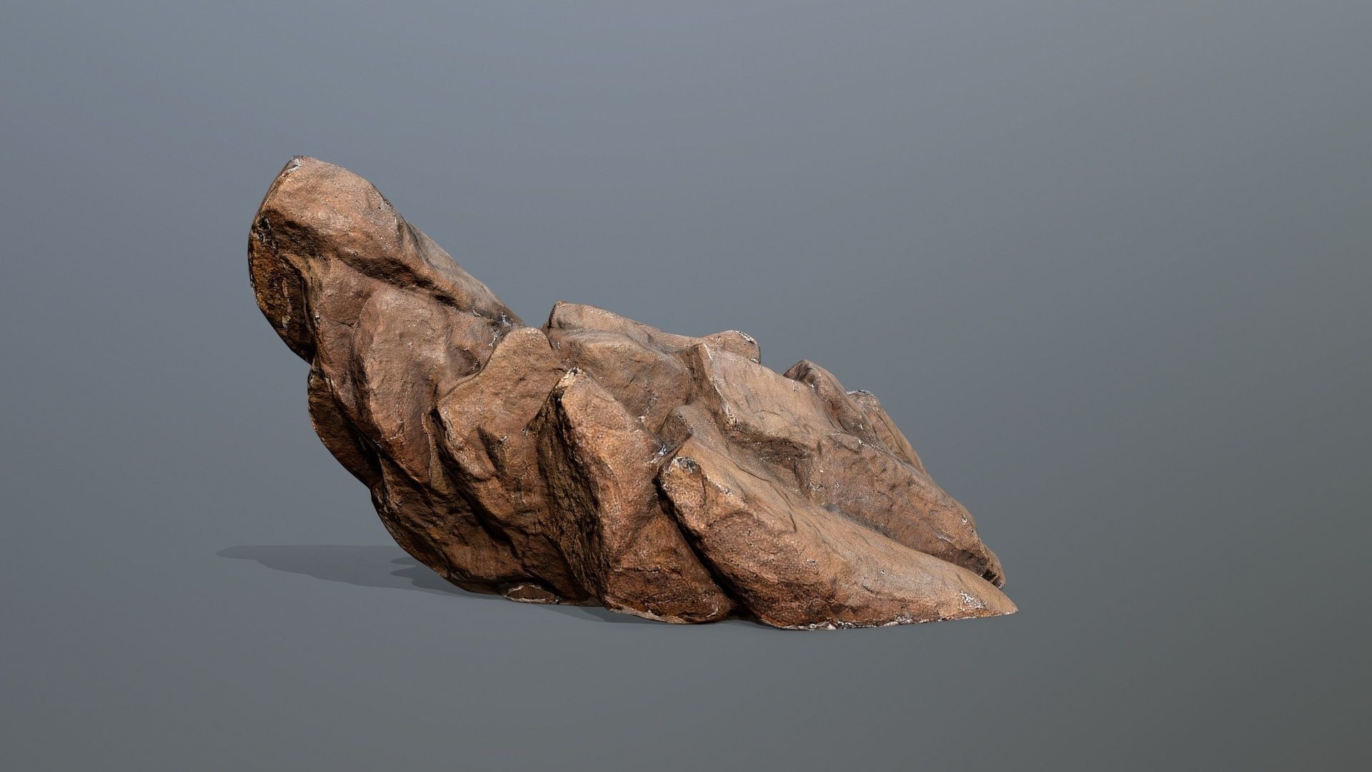 desert rocks Low-poly 3D model_5
