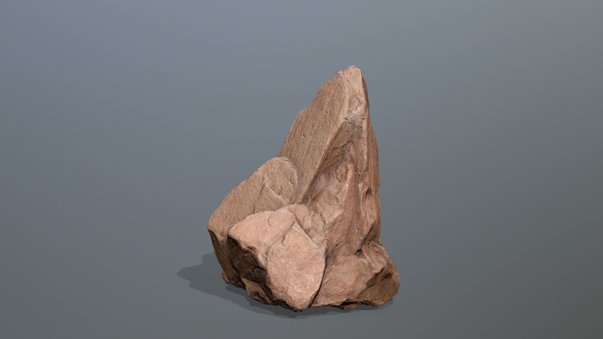 desert rocks Low-poly 3D model_6