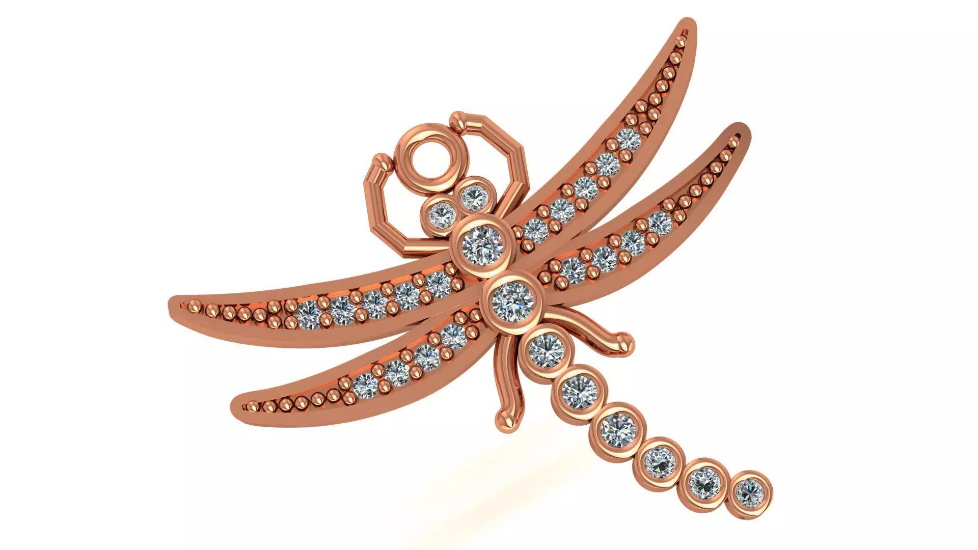 Dragonfly Charm Pendant 3D print model