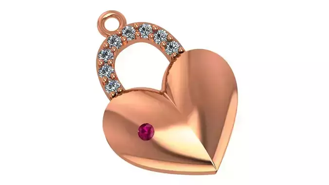 Love Lock Pendant 3D print model