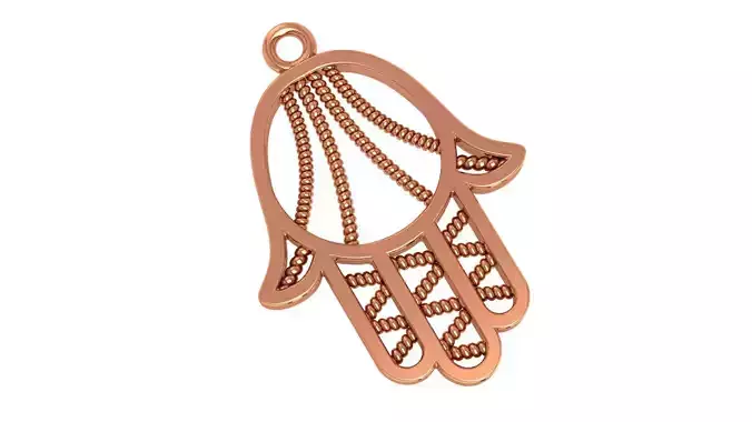 Hamsa Pendant 3D print model