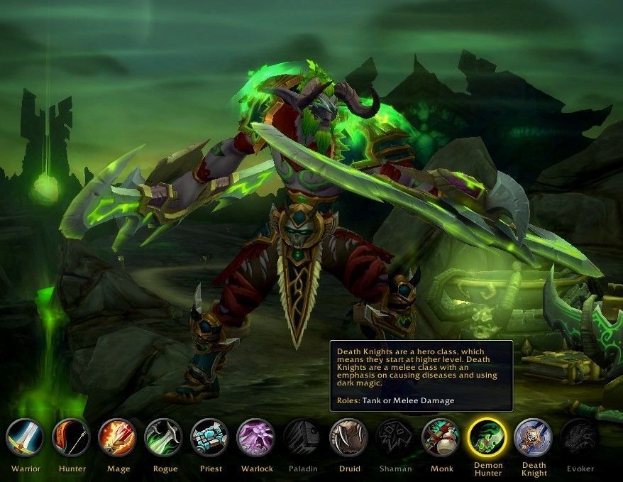 DEMON HUNTER WOW KEYCHAIN 3D PRINT 3D print model_1