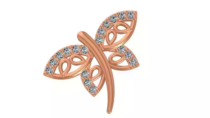 Dragonfly Charm Pendant 3D print model
