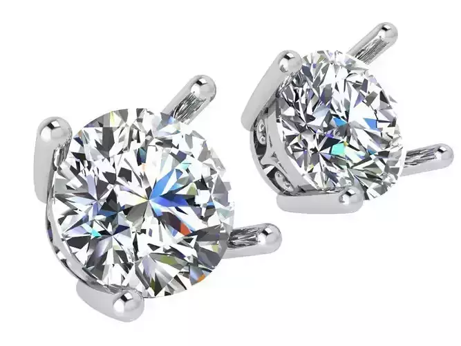 Round Diamond Earring 3734