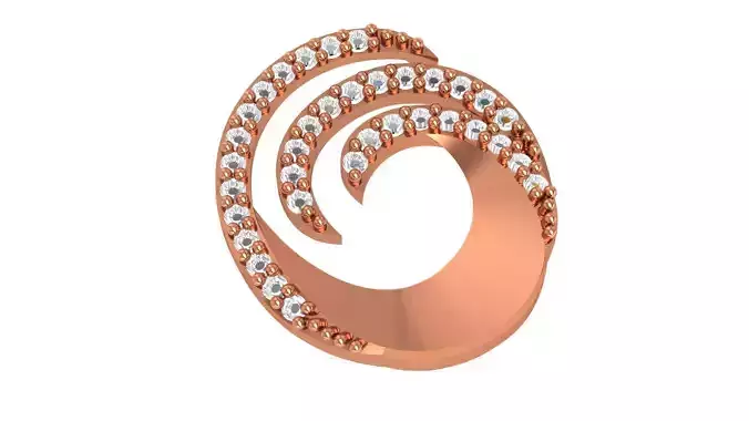 Diamond Circle Charm Pendant