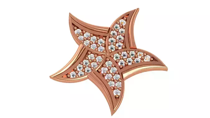 Flower Charm Pendant 3D print model