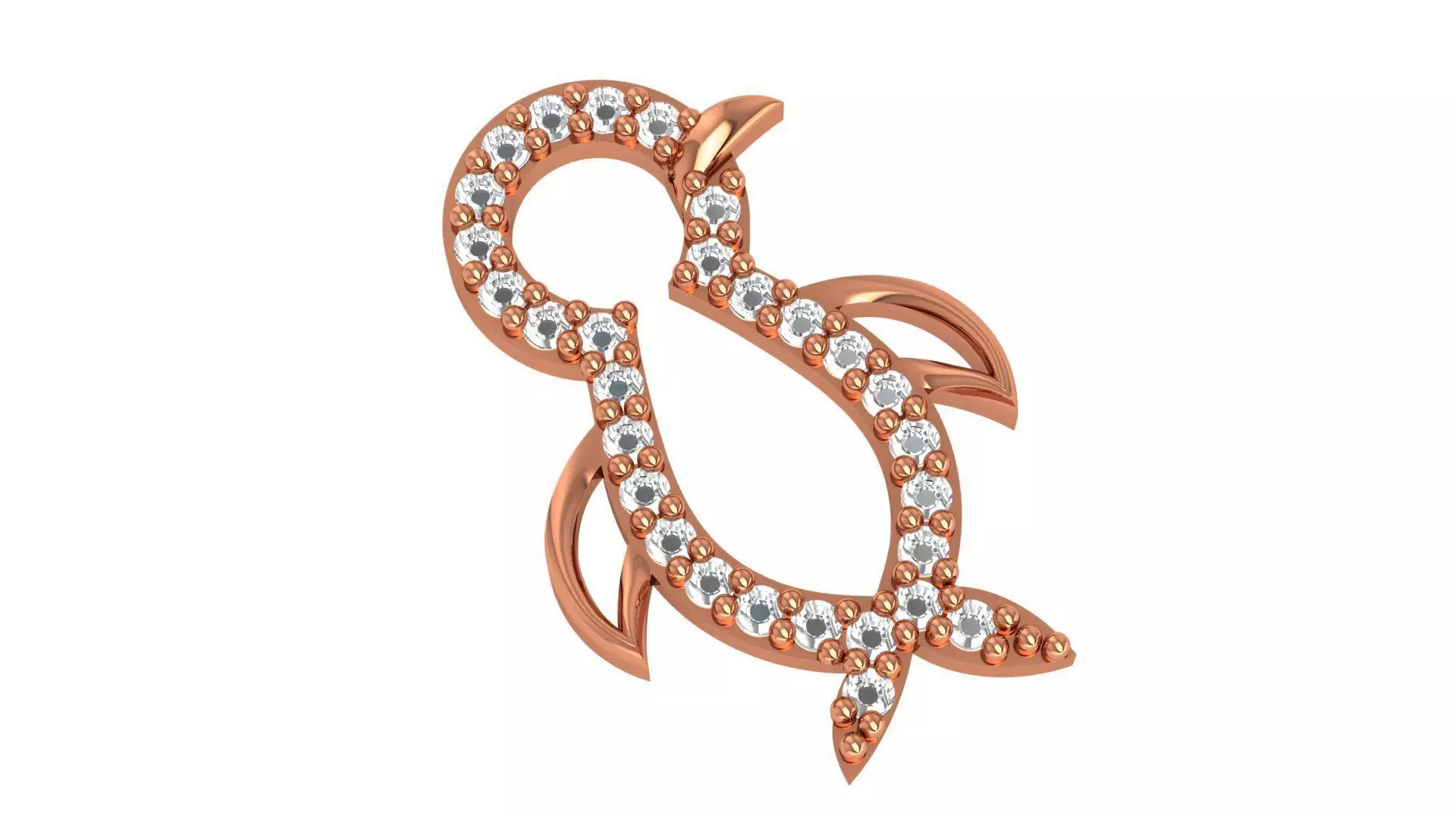 Penguin Charm Pendant 3D print model