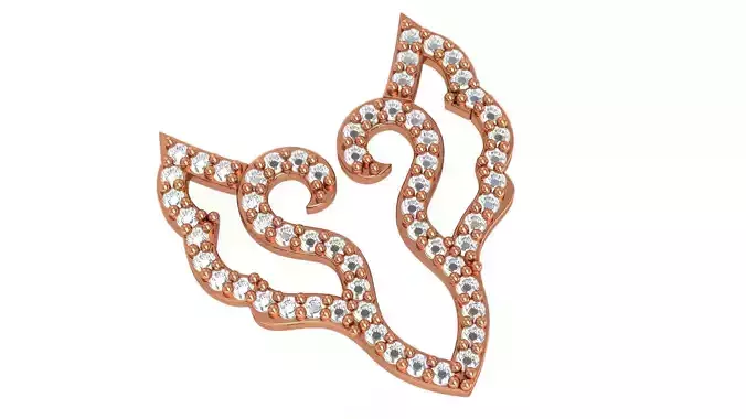 Seabird Couple Charm Pendant