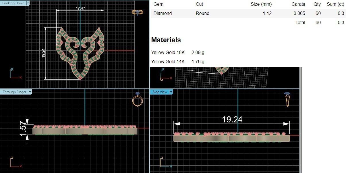 Seabird Couple Charm Pendant 3D print model_3