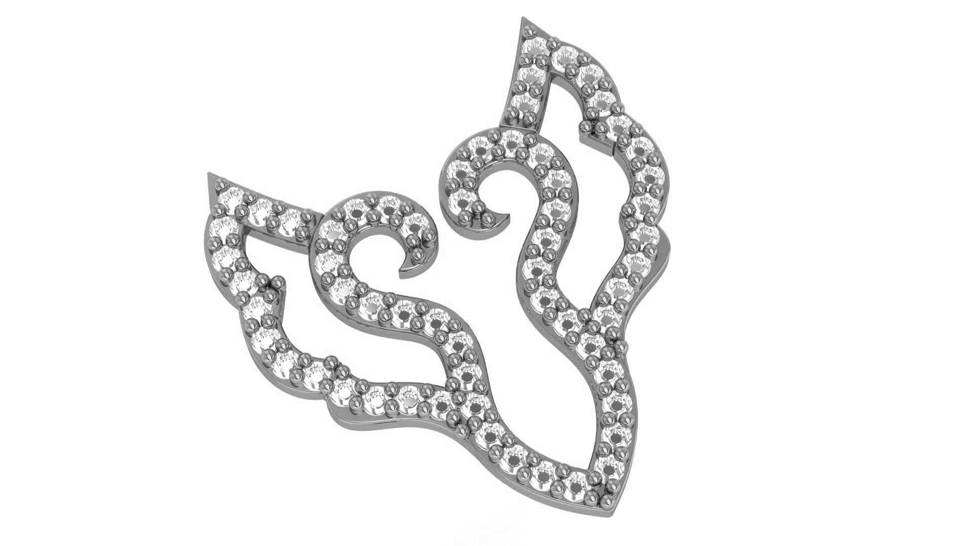 Seabird Couple Charm Pendant 3D print model_2