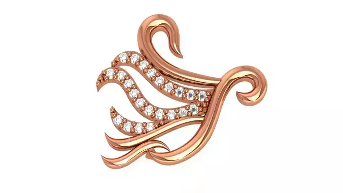 Flying Strips Charm Pendant