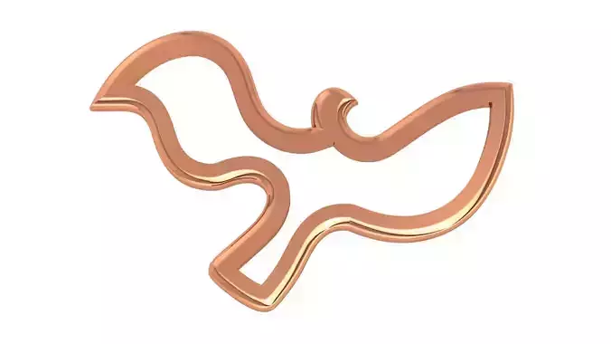 Flying Pigeon Charm Pendant