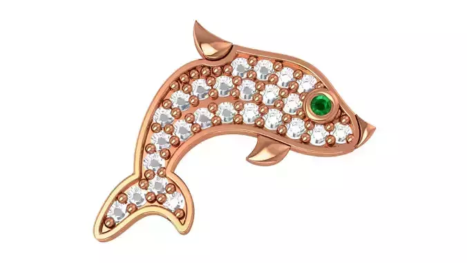 Fish Charm Pendant 3D print model