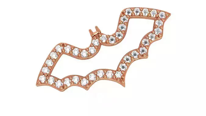 Gothic Bat Charm Pendant 