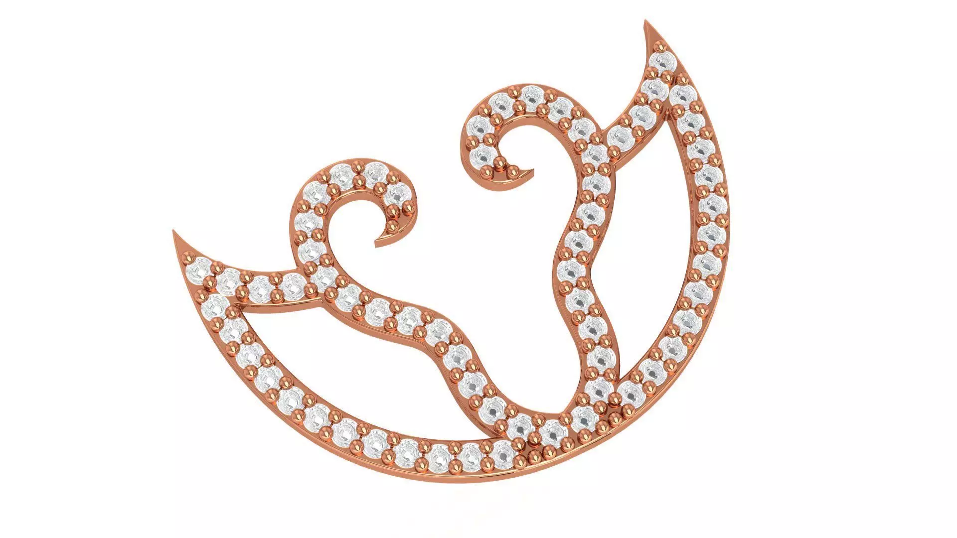 Seabird couple Pendant 3D print model