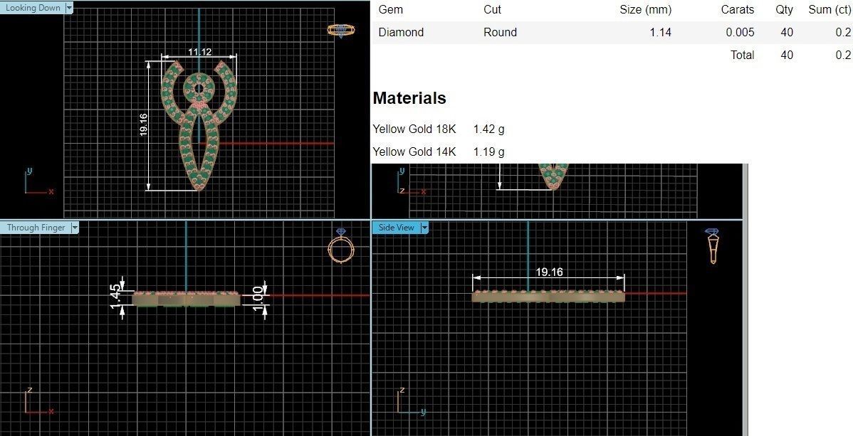 Alien Charm Pendant 3D print model_3