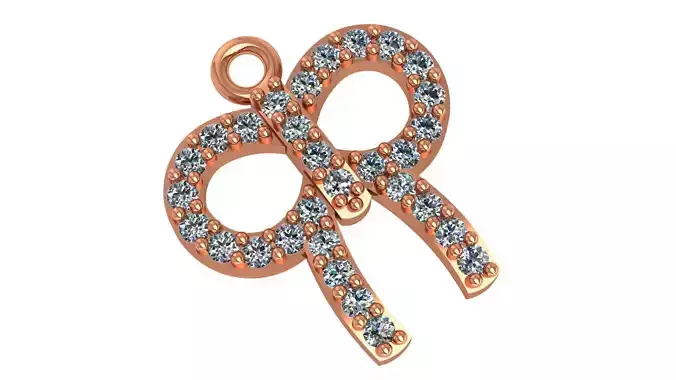 Bow Tie Charm Pendant