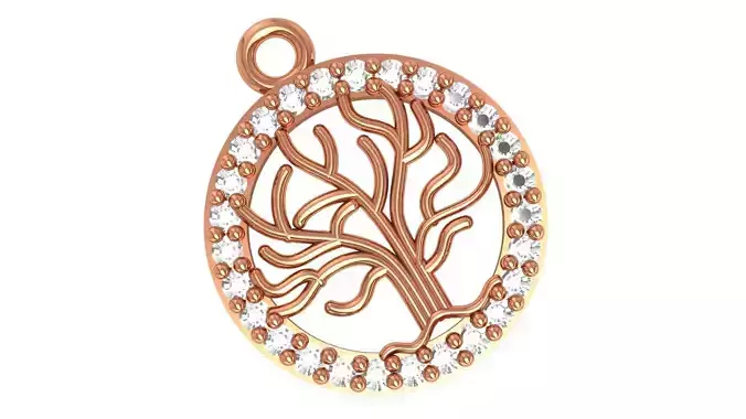 Tree of Life Pendant Charm 3D print model