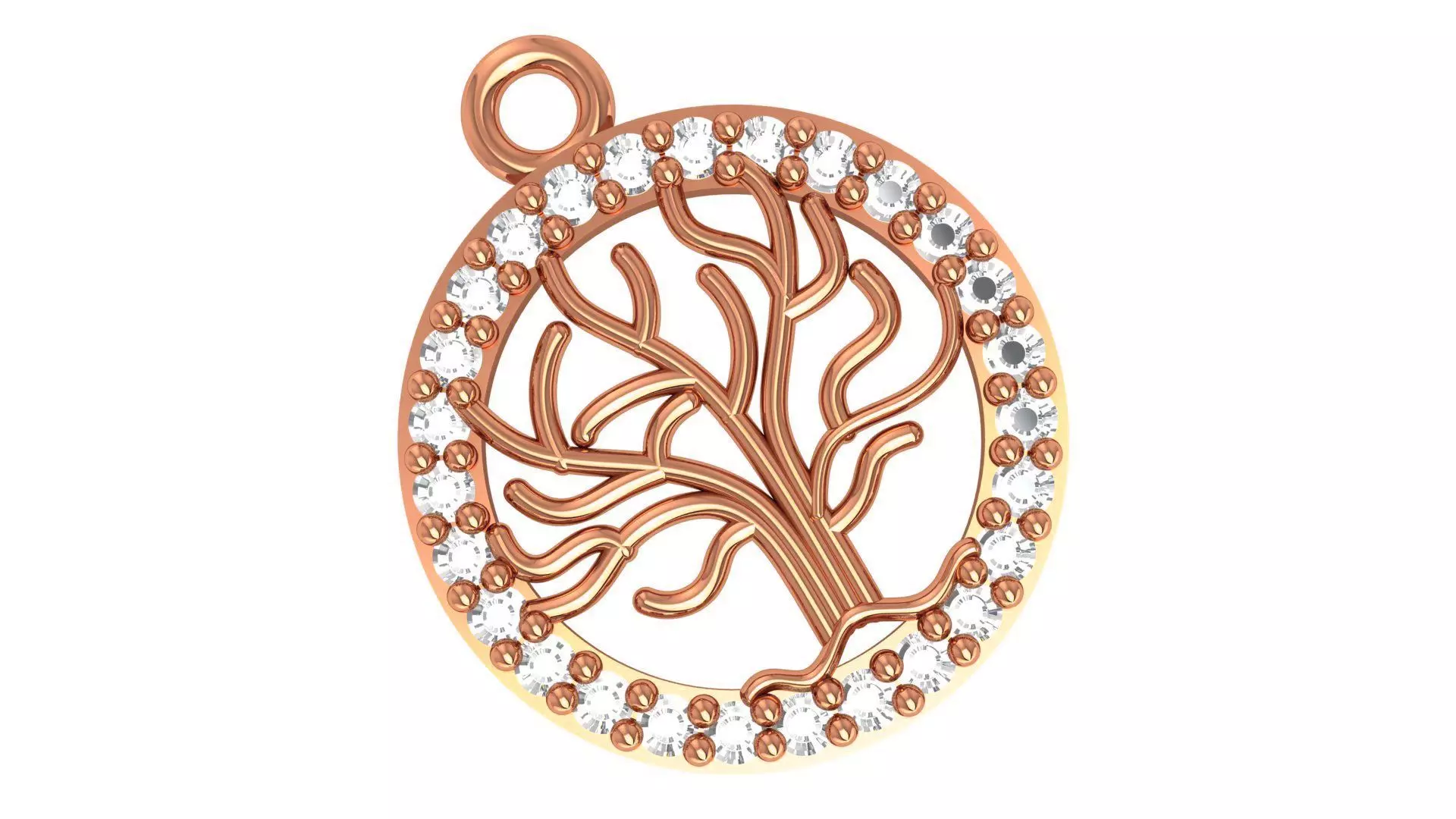 Tree of Life Pendant Charm 3D print model_0