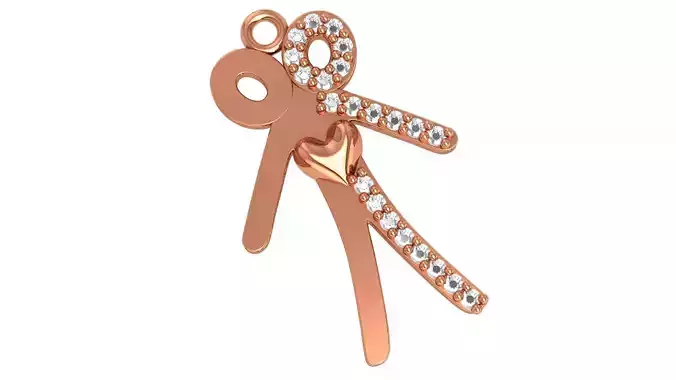 Couple Love Charm Pendant