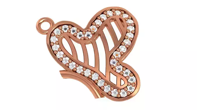 Heart Love Wire Pendant