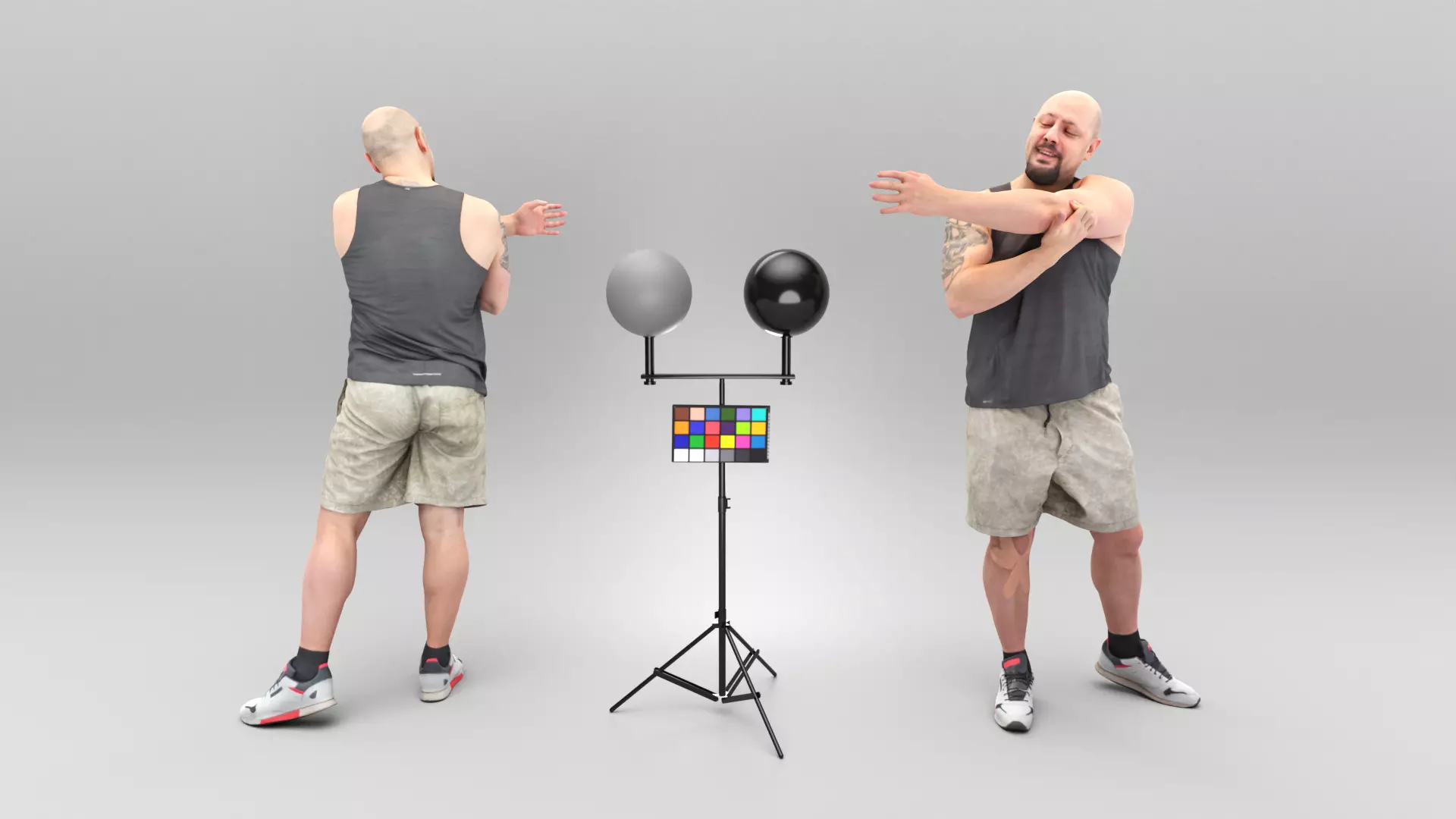 3D model Bald man working out 433 VR / AR / low-poly | CGTrader