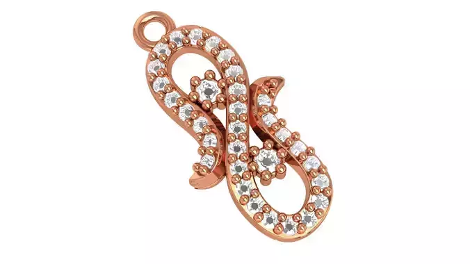 Infinity Necklace Charm Pendant