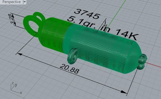 Capsule Pendant 3745 3D print model_7