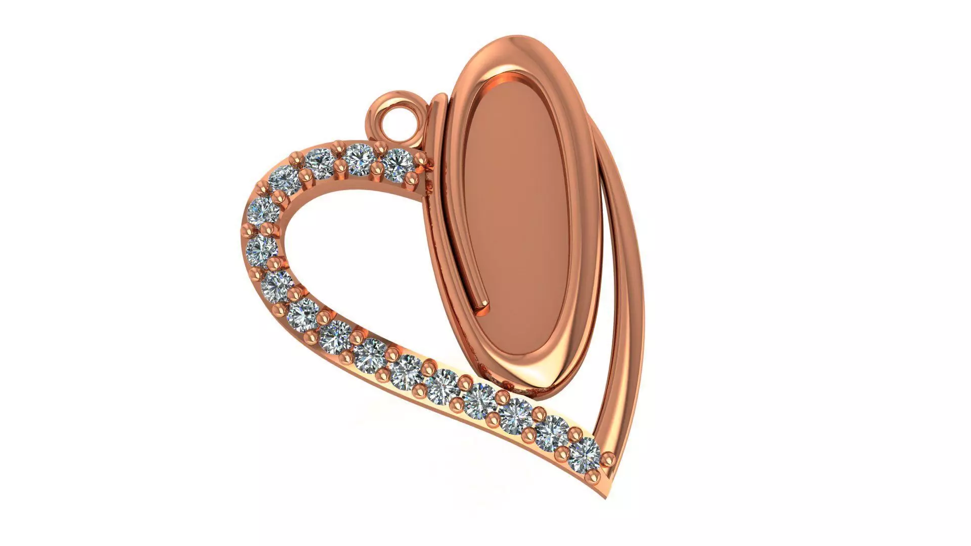 Love Capsule Pendant 3D print model