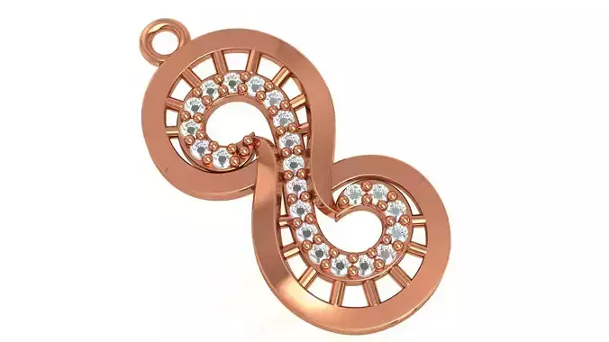 Infinity in time space pendant