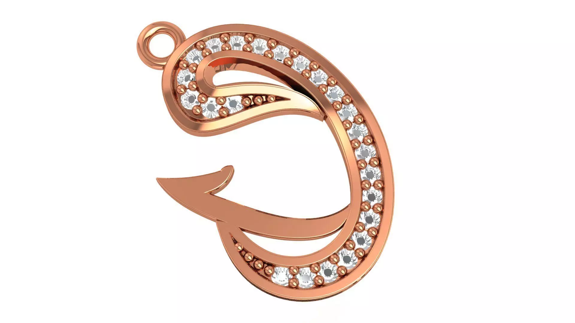 Australian Pelican Charm Pendant 3D print model