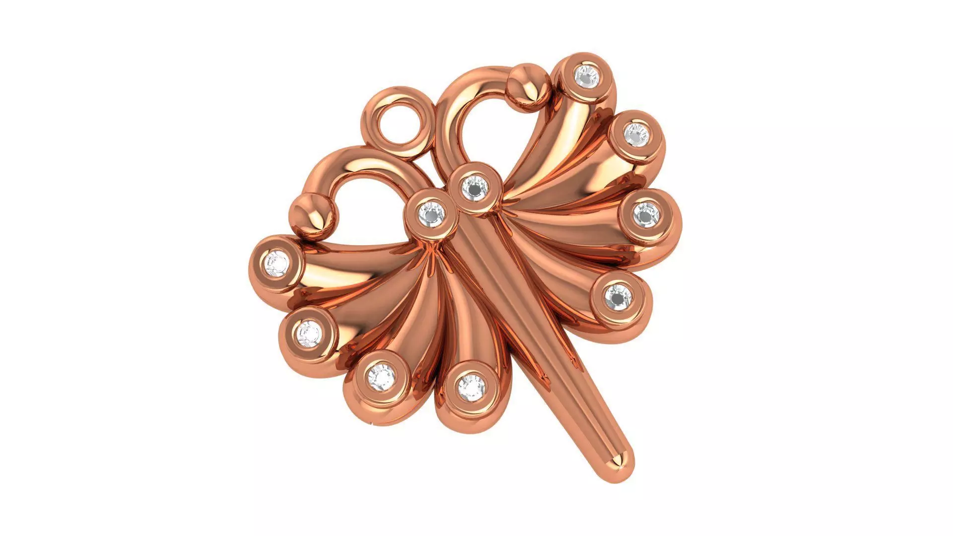 Dragonfly Charm Pendant  3D print model_0
