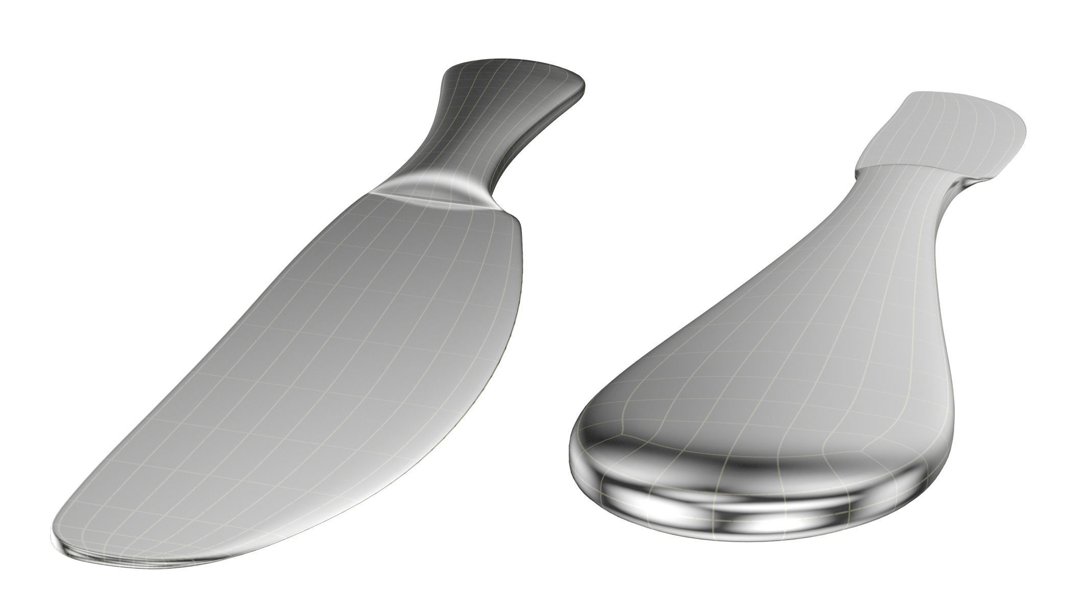 Table Dinner Knife Generic Cutlery 3D model_14