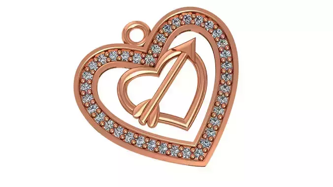 Love Arrow Pendant 3D print model