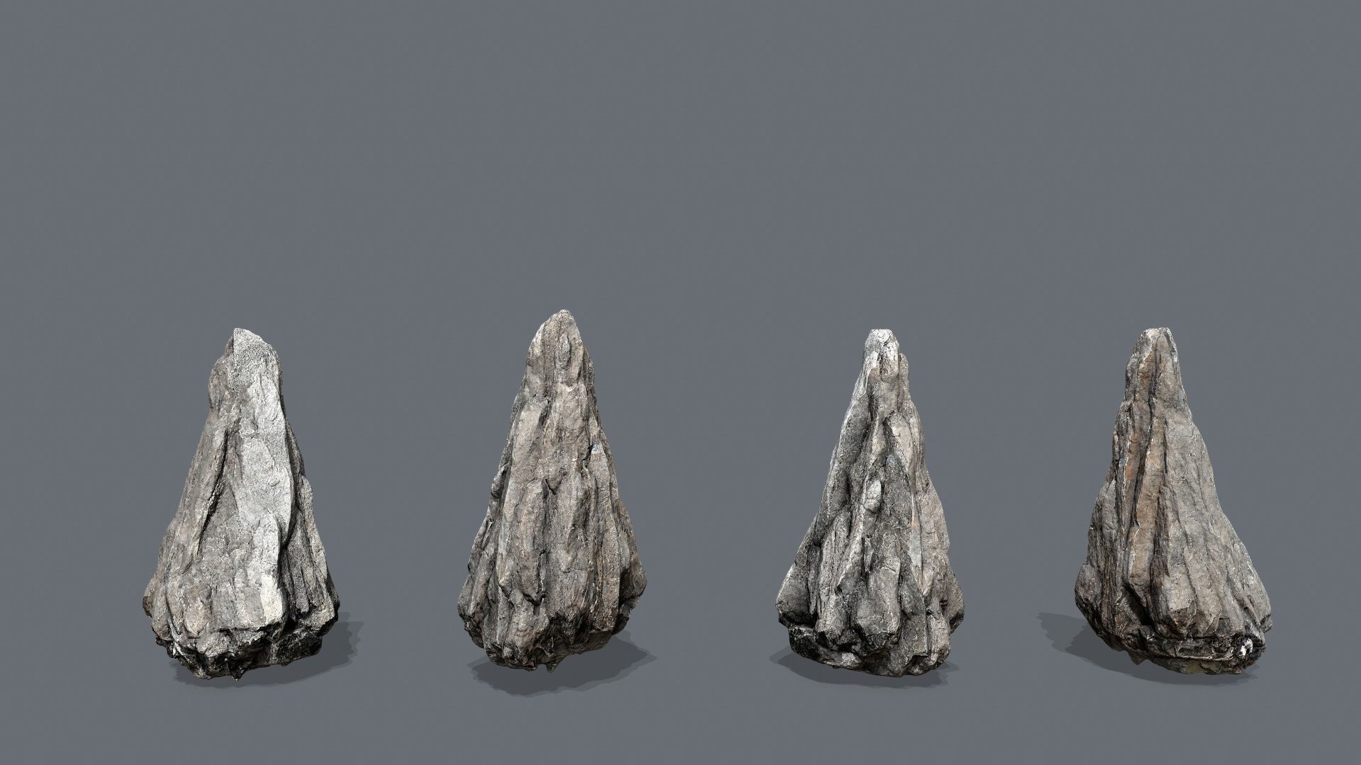 cliff rocks Low-poly 3D model_13