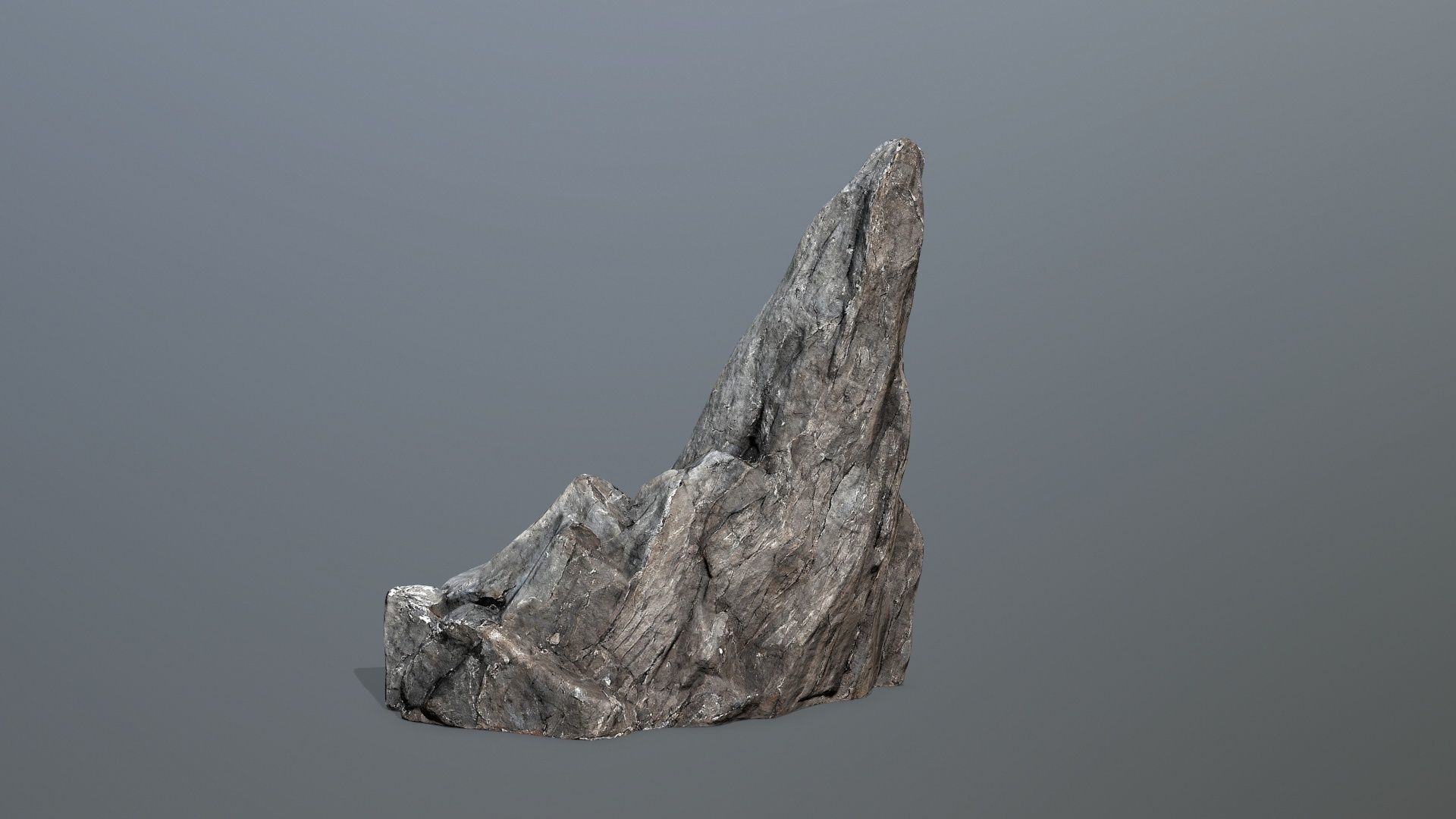 cliff rocks Low-poly 3D model_6