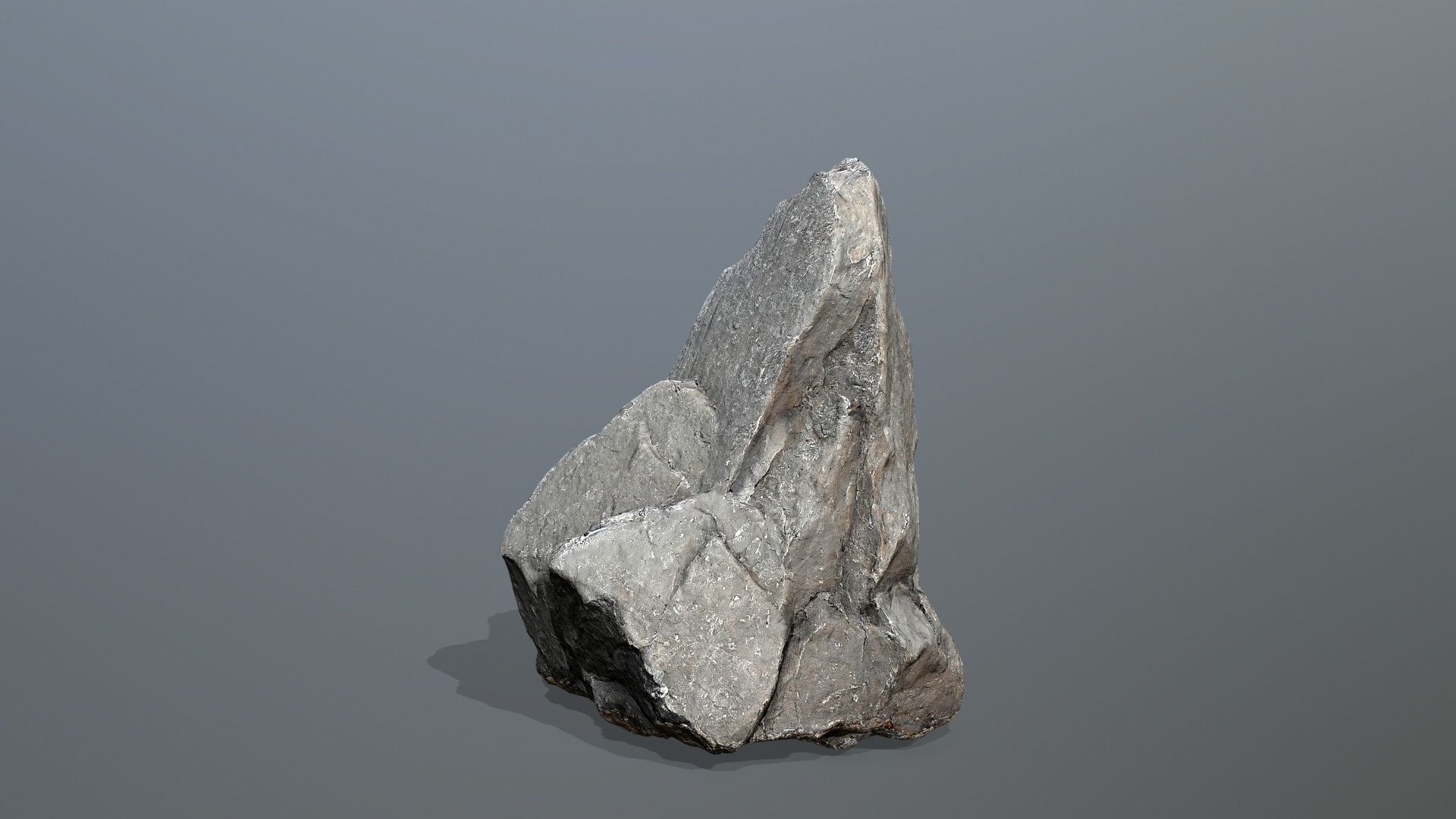 cliff rocks Low-poly 3D model_7