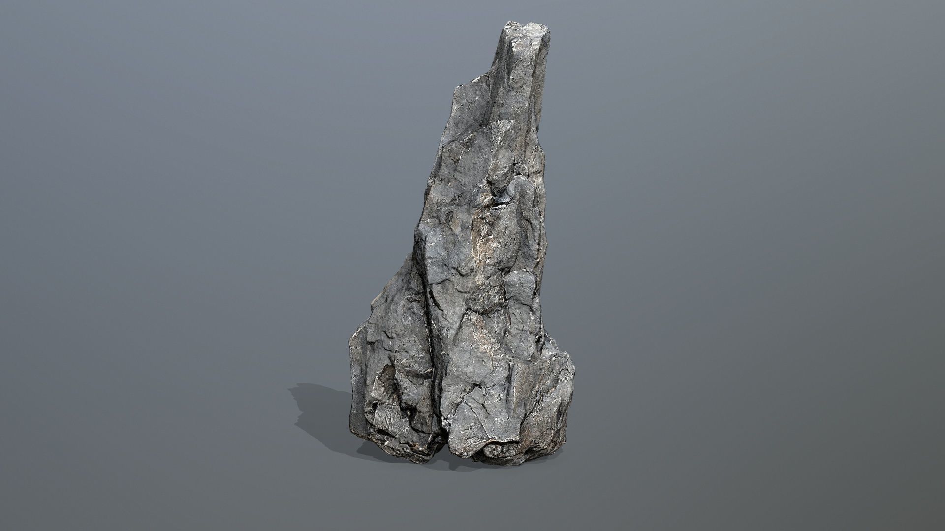 cliff rocks Low-poly 3D model_4