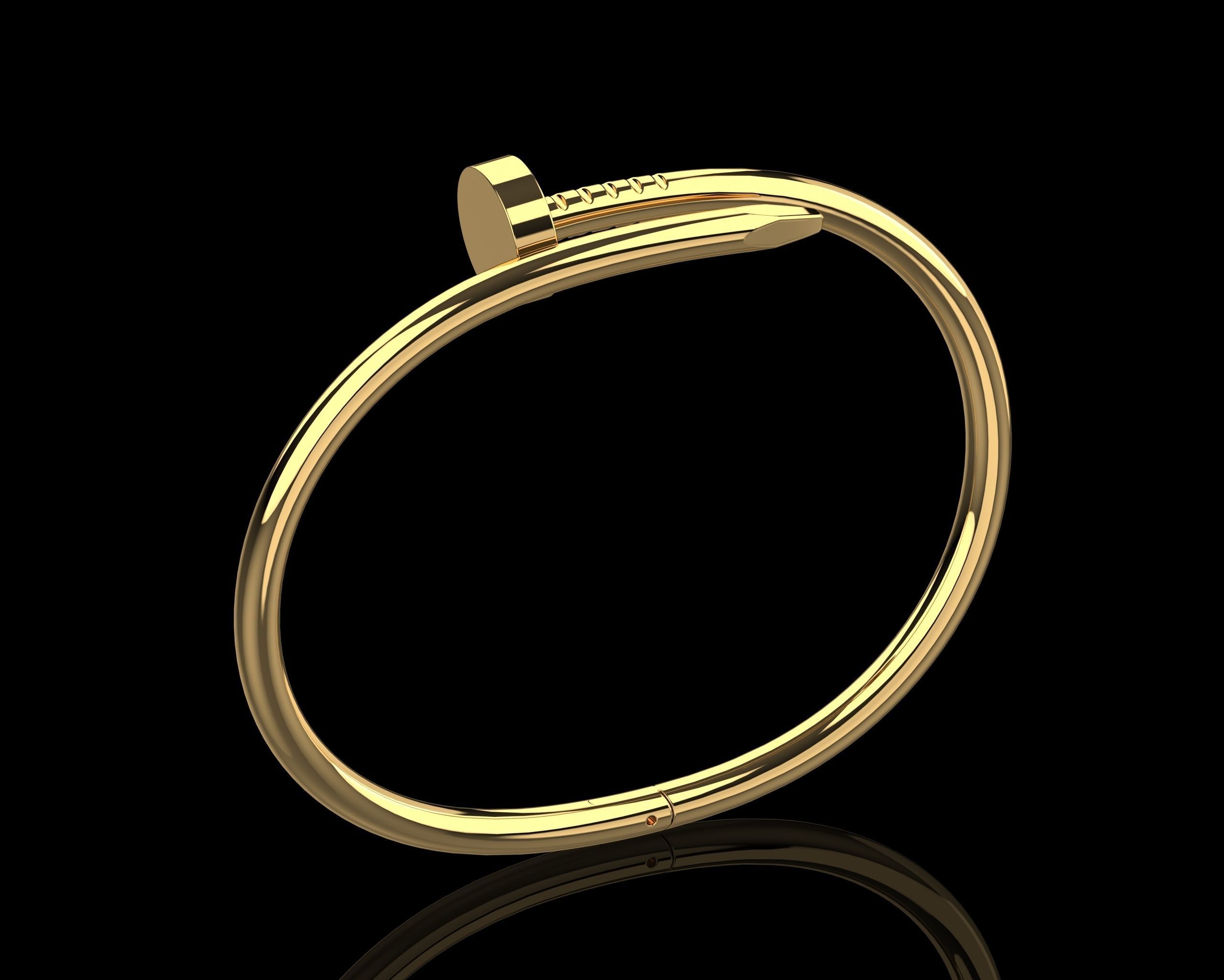 Juste un clou Bracelet 16 Size N110 3D print model_25