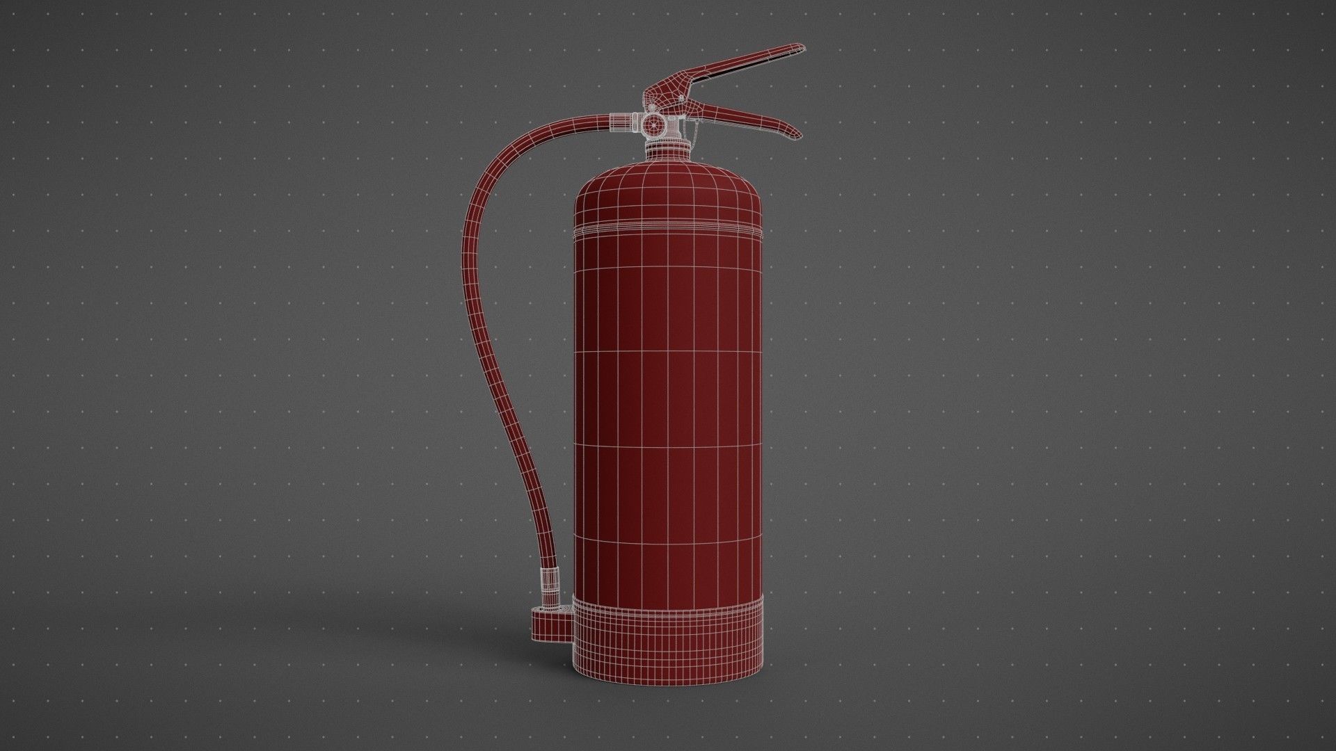 Water Fire Extinguisher 3D model_16