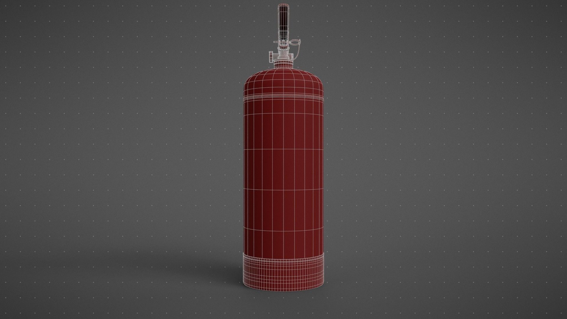 Water Fire Extinguisher 3D model_22