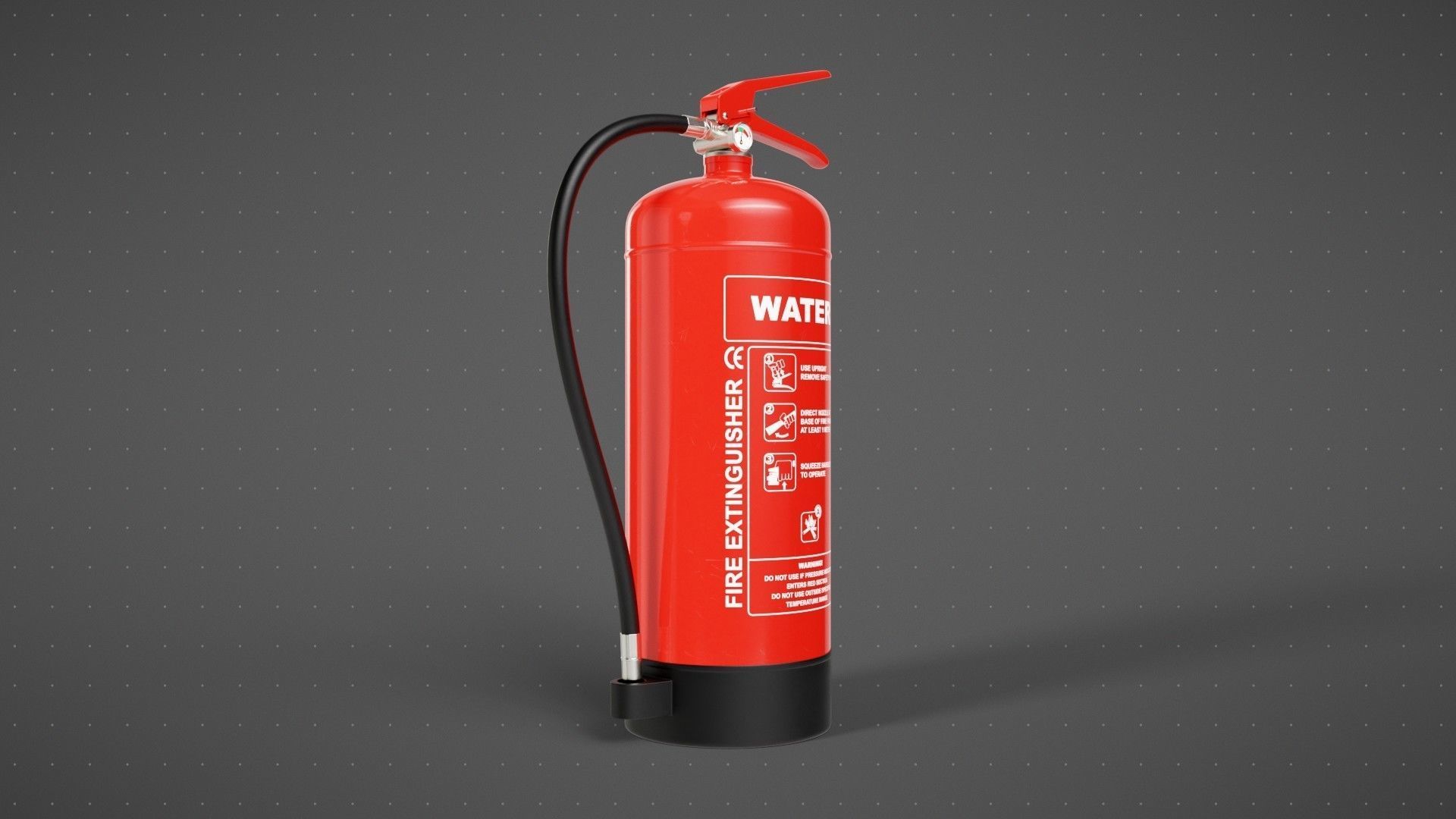 Water Fire Extinguisher 3D model_2