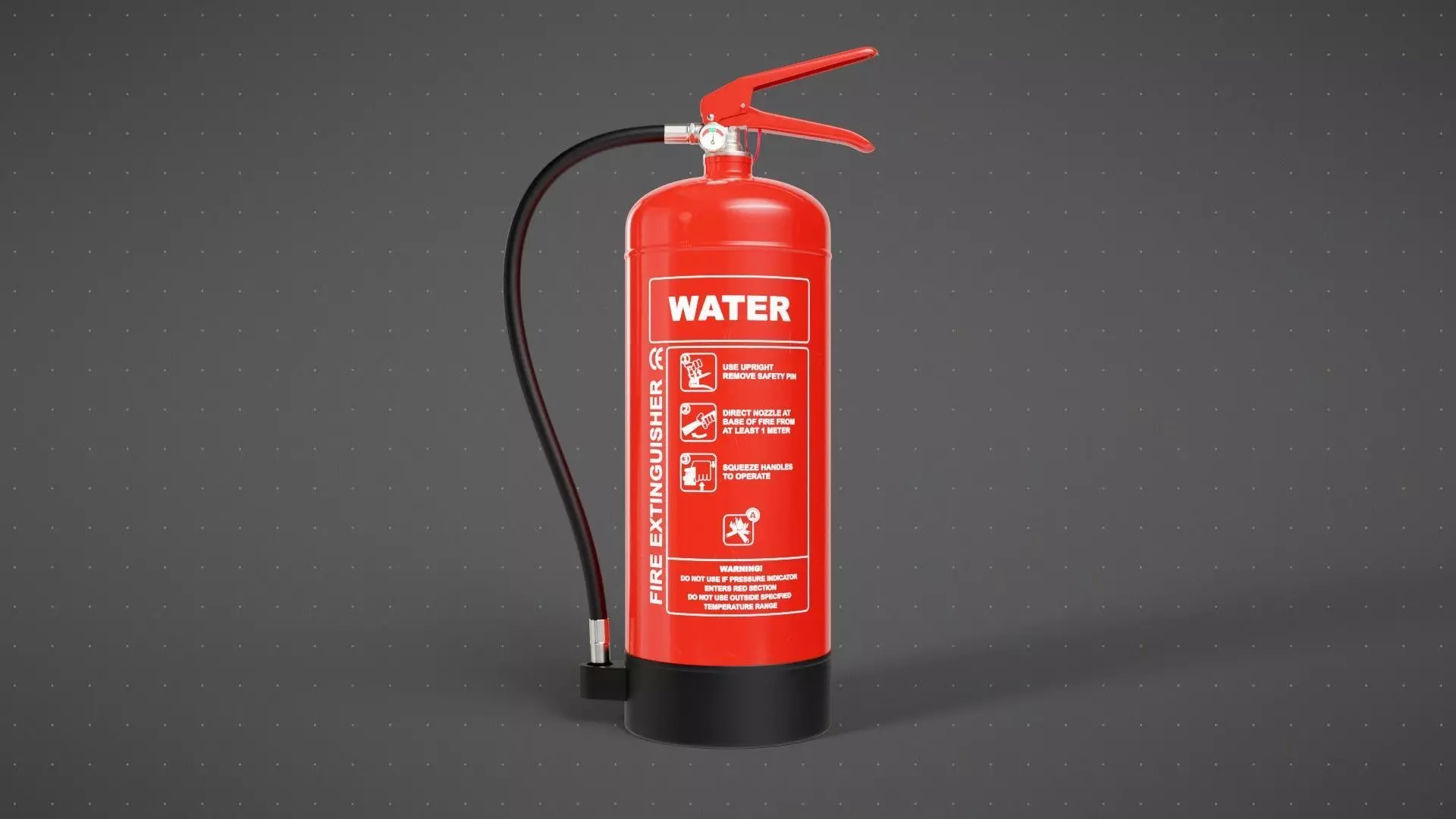 Water Fire Extinguisher 3D model_0
