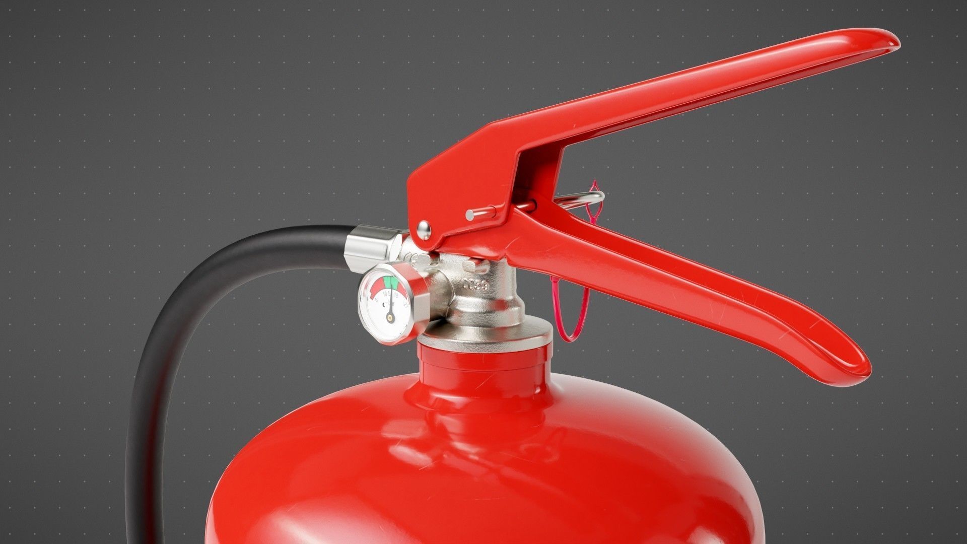 Water Fire Extinguisher 3D model_9